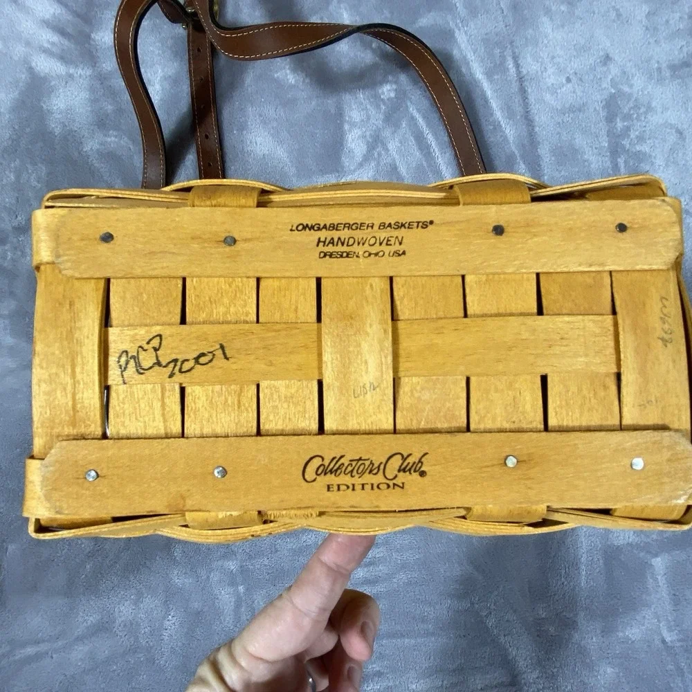 Longaberger Purse‎ Large Basket Collectors Club Country Estates Hand Woven New